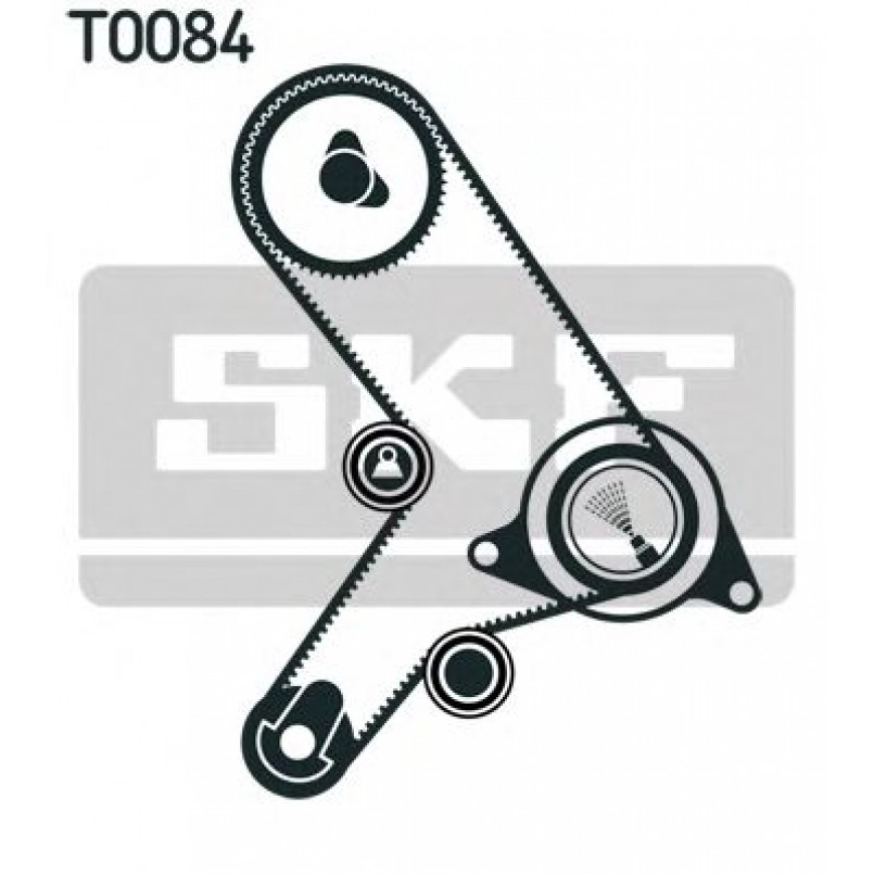 VKMA 02168 SKF Комплект (ремінь+ролики)